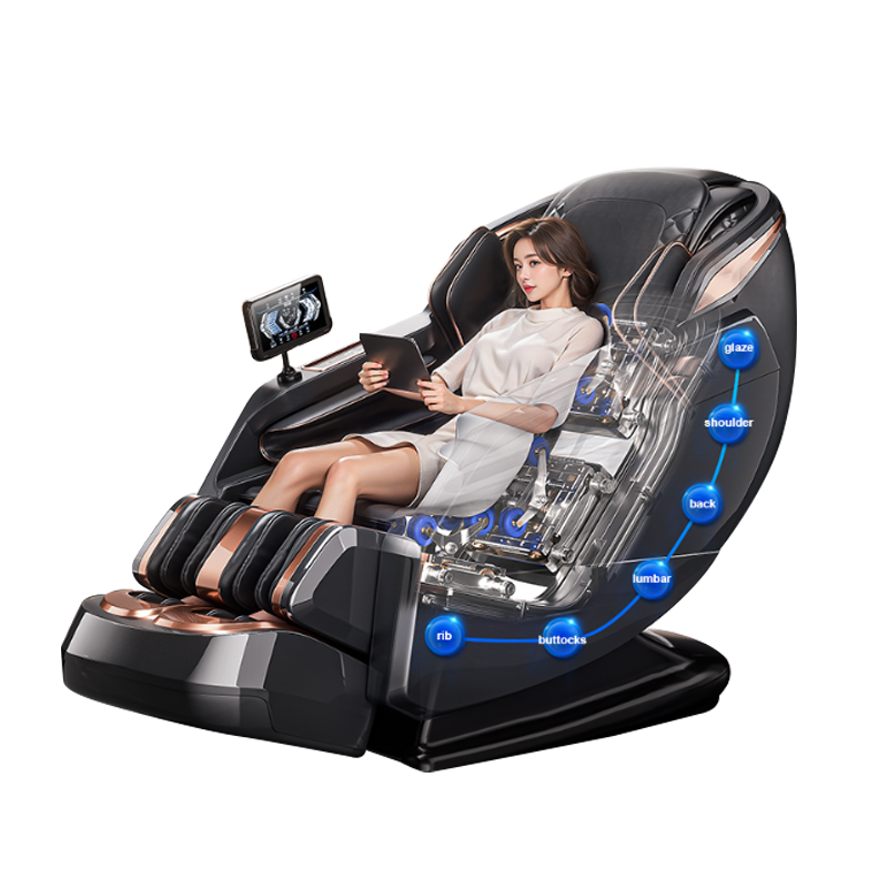 152cm extended SL curved track in a high-end massage chair for enhanced full-body coverage.