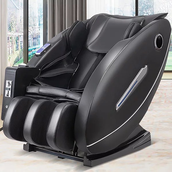 Luxurious coin massage chair with advanced technology, targeting key pressure points for ultimate relaxation and stress relief.