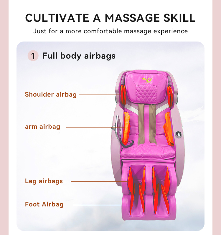 Advanced professional massage chair featuring full-body airbag massage.